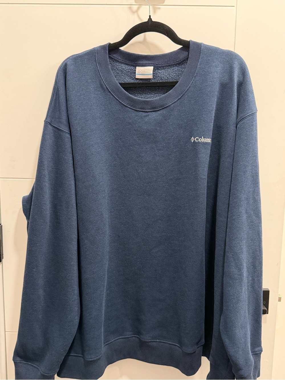 Columbia Hart Mountain II Crew Sweatshirt Collegiate Navy Heather Size 4X NWOT